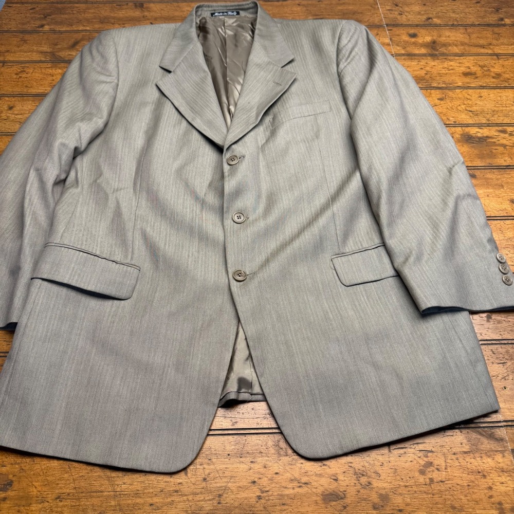 Valentino Uomo Mens Pure Virgin Wool Blazer‎ Jacket Made in Italy Saks Fifth